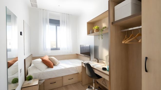 quarto na residência universitária