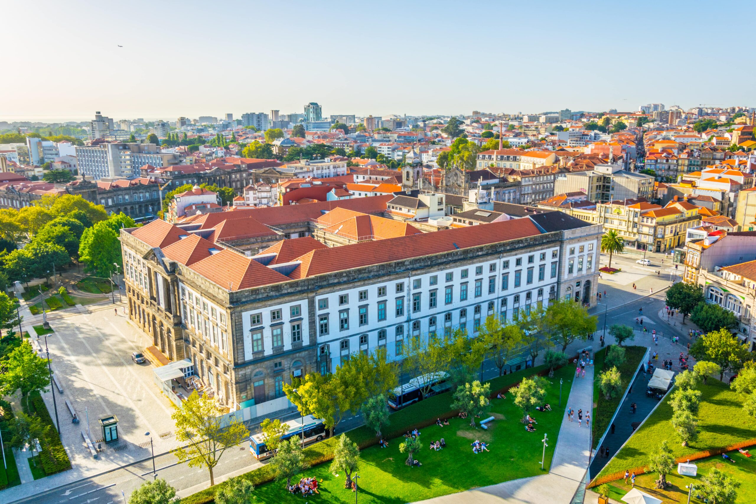University campus in Porto a lively student atmosphere