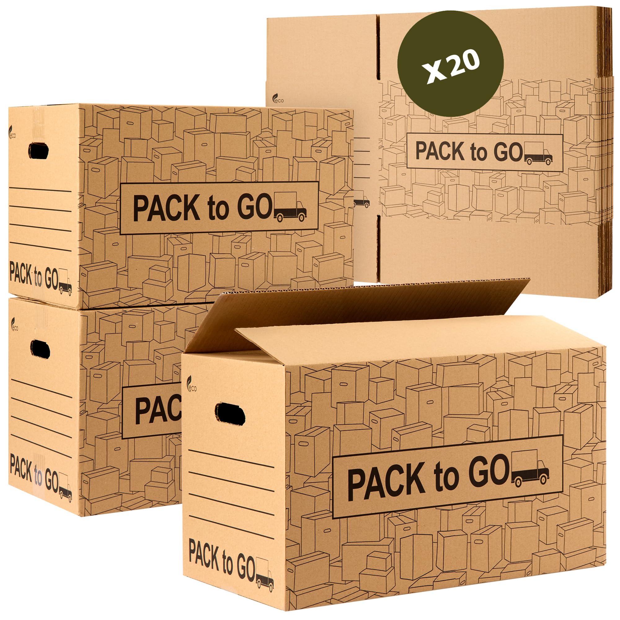 cajas organizadas para mudanza de estudiante