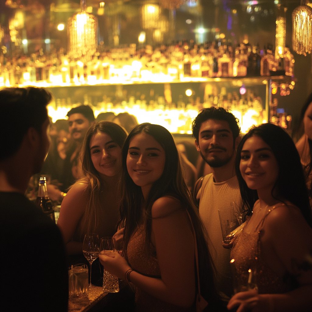 Interni di una discoteca o di un bar dall'atmosfera giovanile