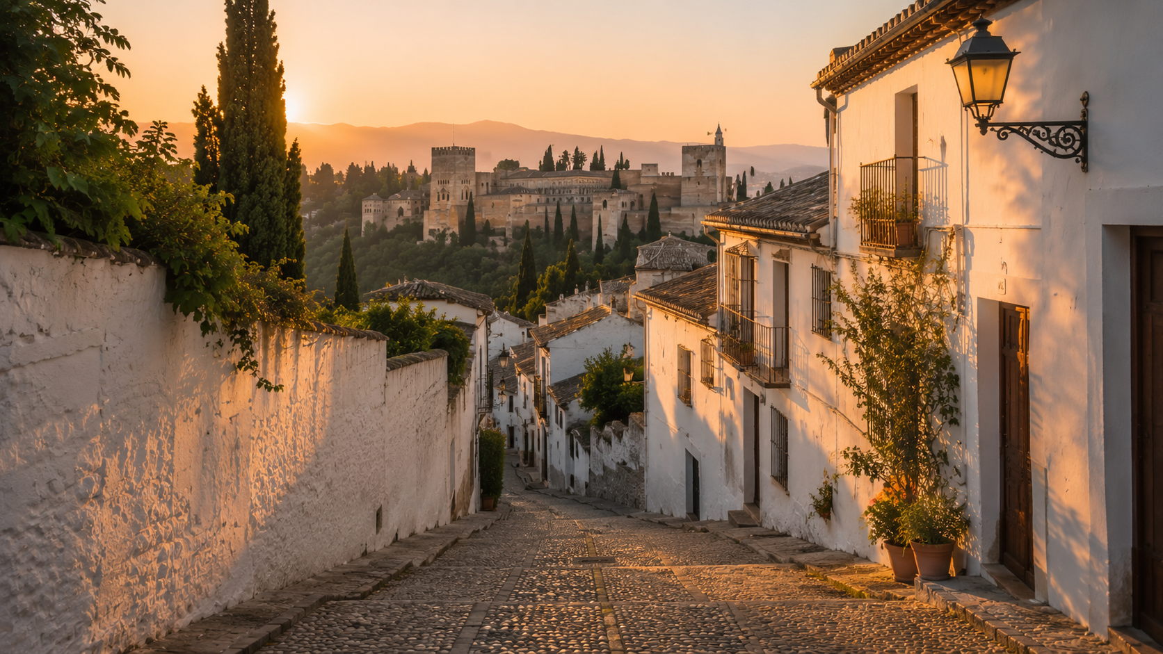 Rua que conduz à Alhambra
